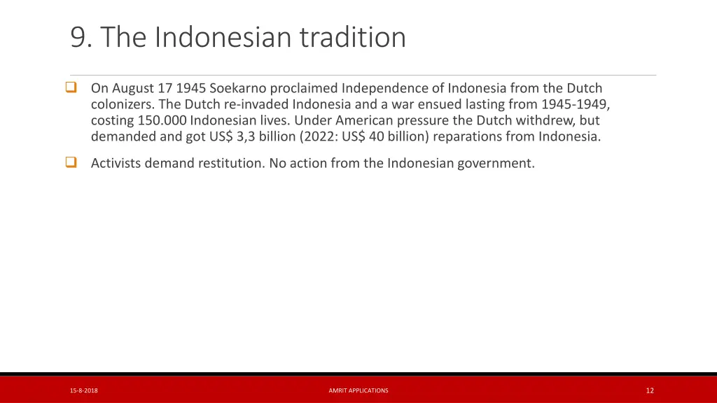 9 the indonesian tradition