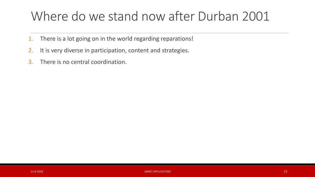 where do we stand now afterdurban 2001