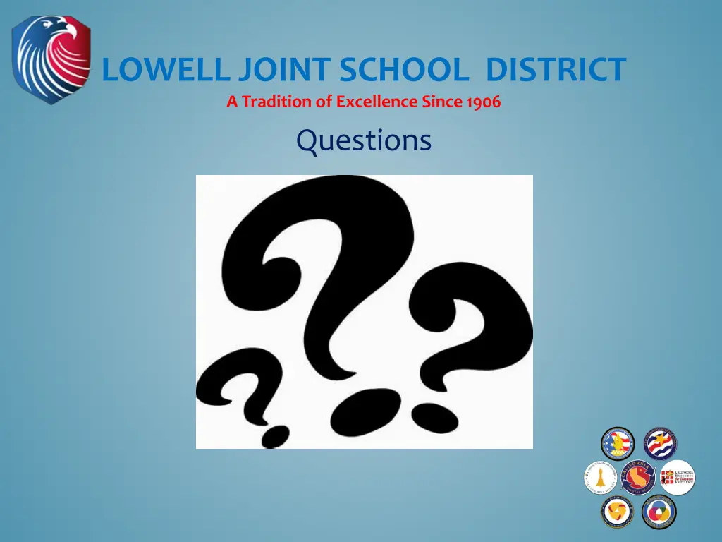 lowell joint school district a tradition 9