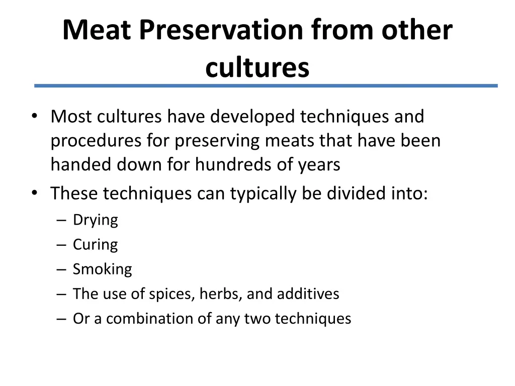 meat preservation from other cultures 1