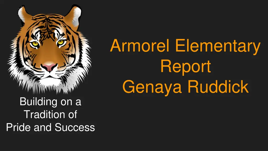 armorel elementary report genaya ruddick