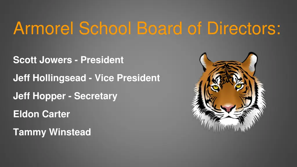 armorel school board of directors