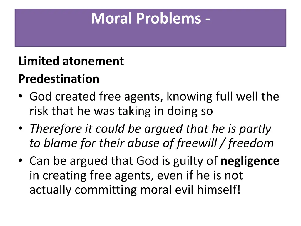 moral problems