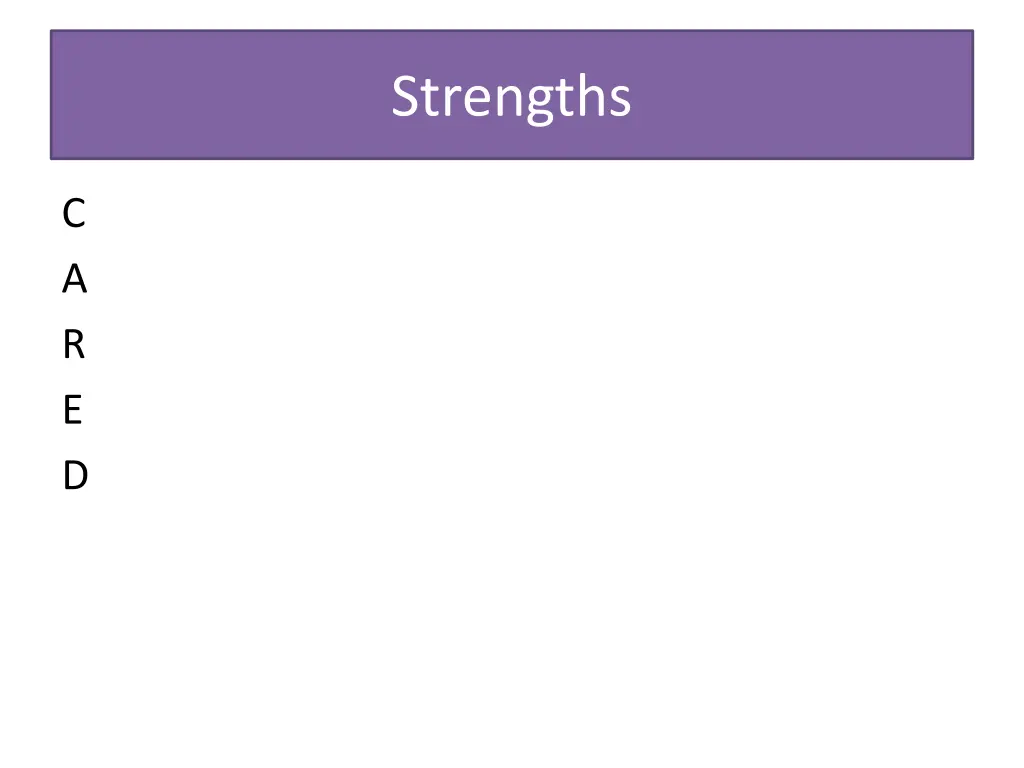 strengths