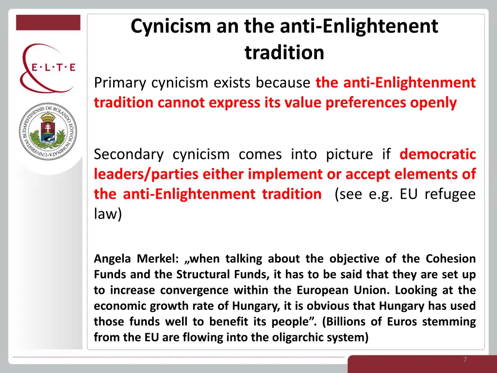 cynicism an the anti enlightenent tradition