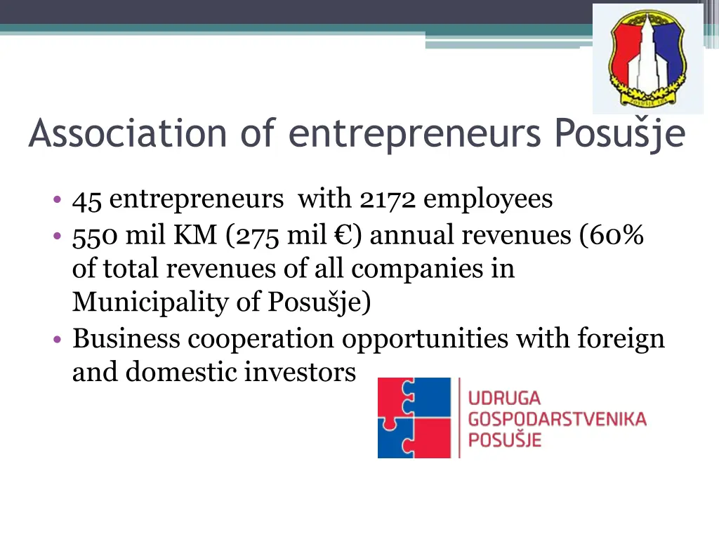 association of entrepreneurs posu je