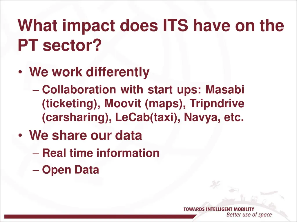 what impact does its have on the pt sector