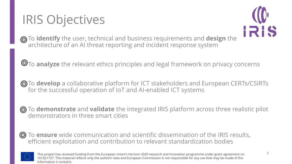 iris objectives