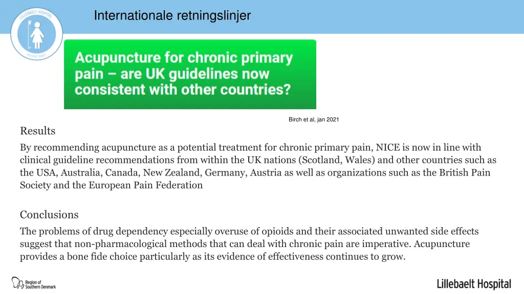 internationale retningslinjer