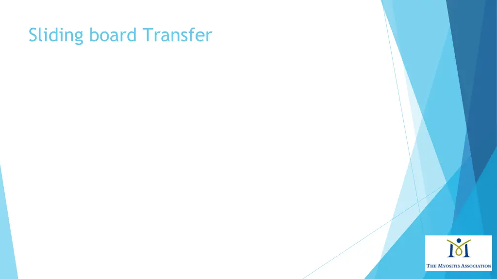 sliding board transfer