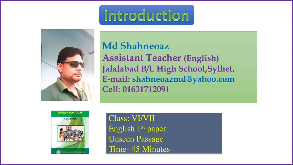 md shahneoaz assistant teacher english jalalabad