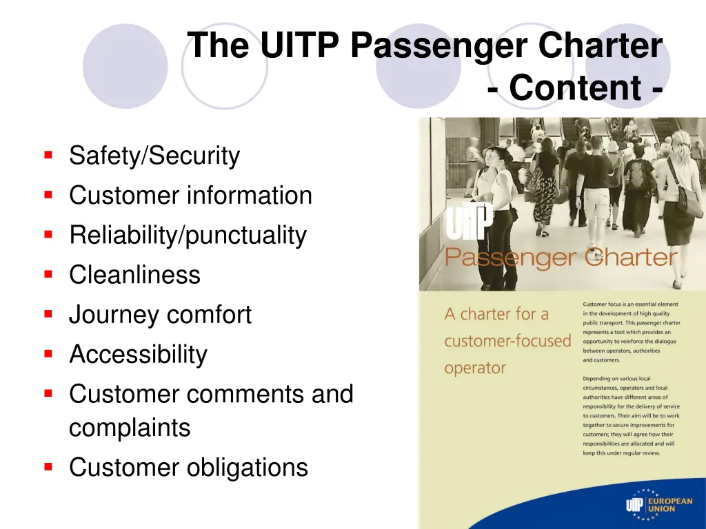 the uitp passenger charter