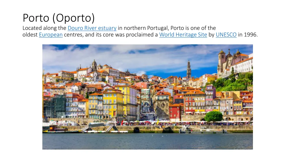 porto oporto located along the douro river