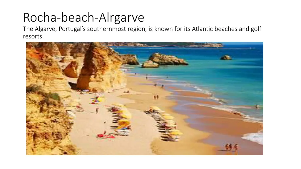 rocha beach alrgarve the algarve portugal