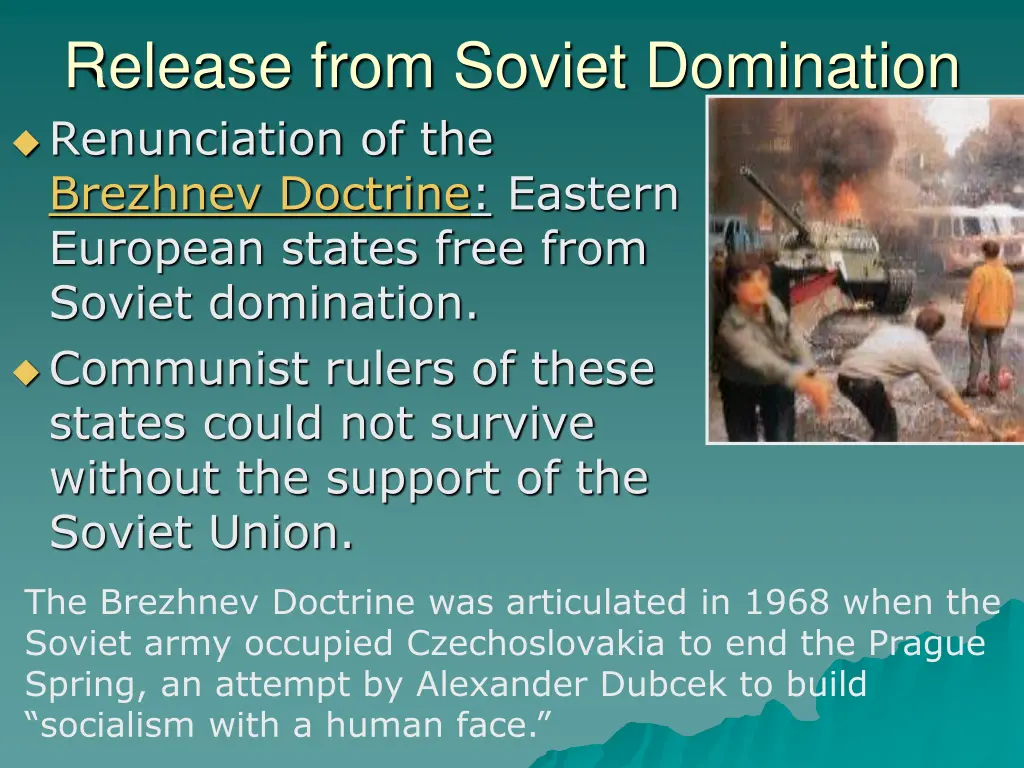 release from soviet domination renunciation