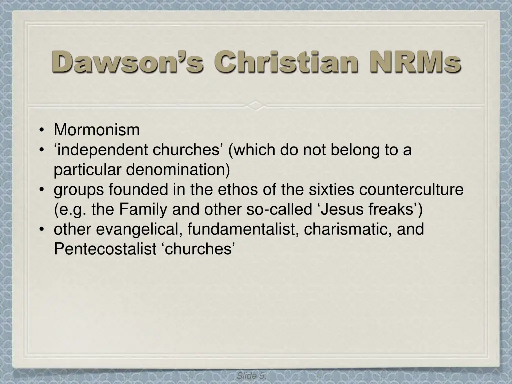 dawson s christian nrms