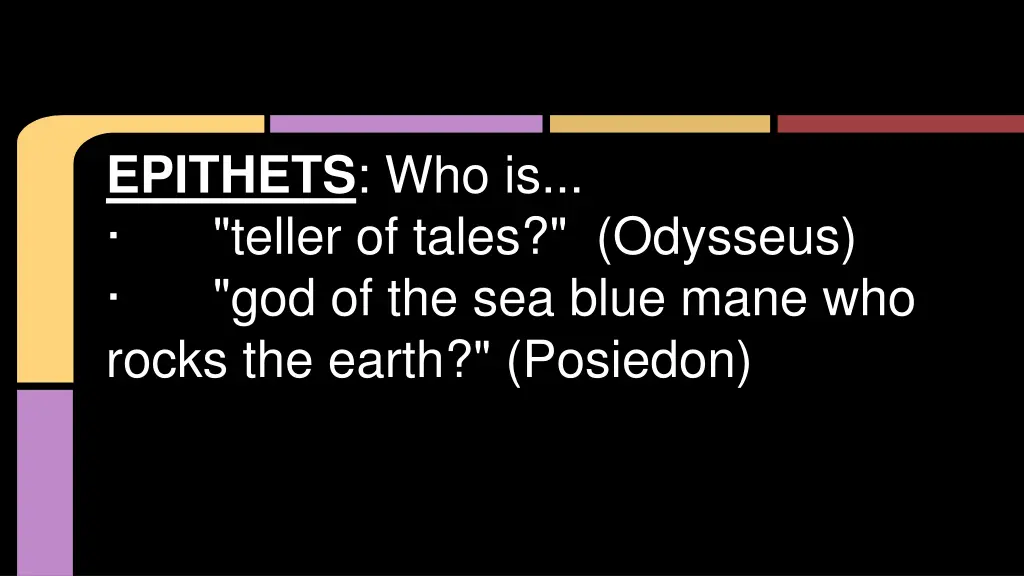 epithets who is teller of tales odysseus