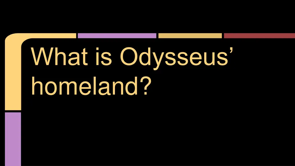 what is odysseus homeland