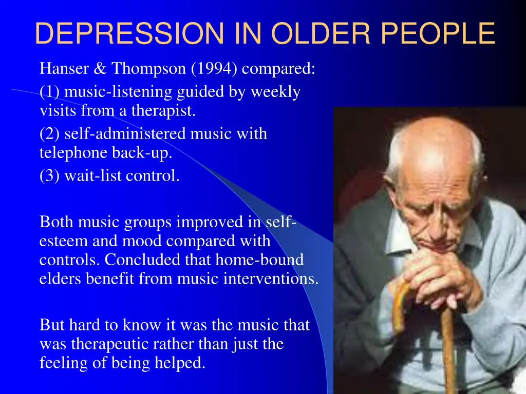 depression in older people hanser thompson 1994