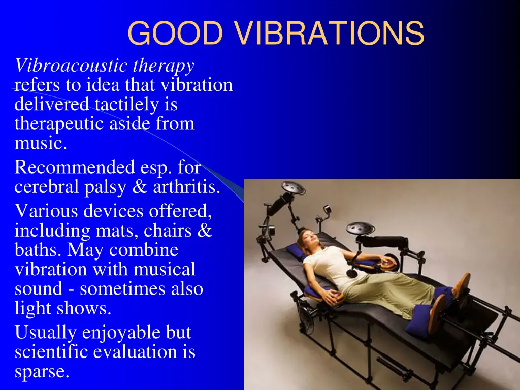 good vibrations vibroacoustic therapy refers