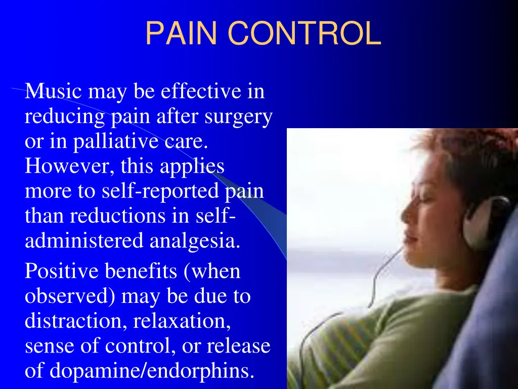 pain control