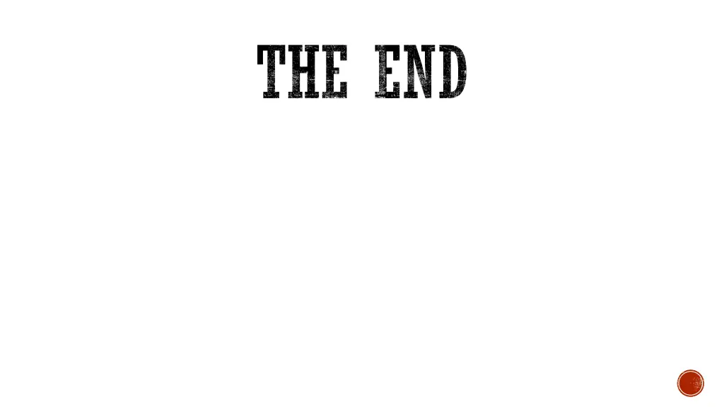 the end