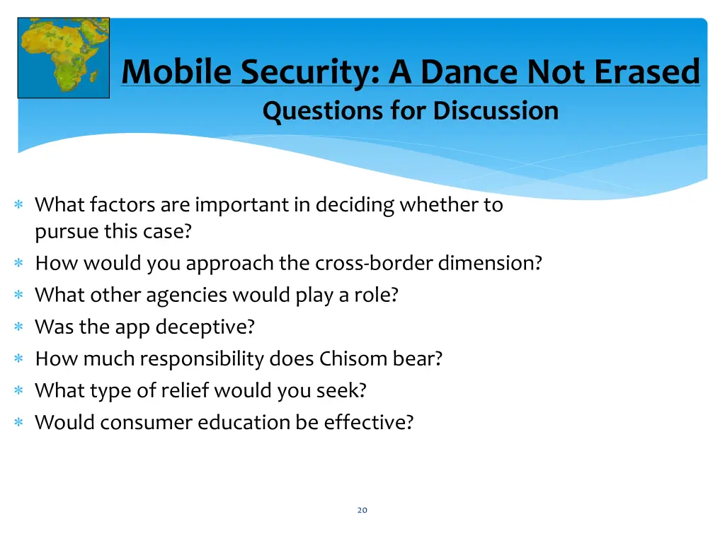 mobile security a dance not erased questions