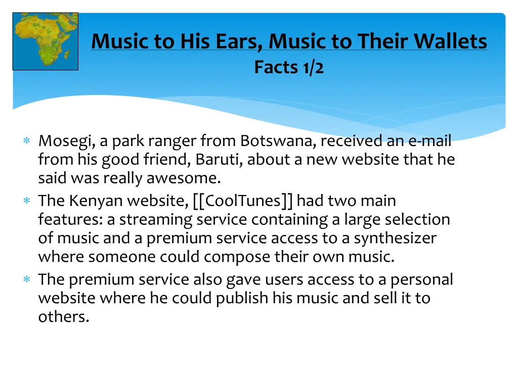 music to his ears music to their wallets facts 1 2