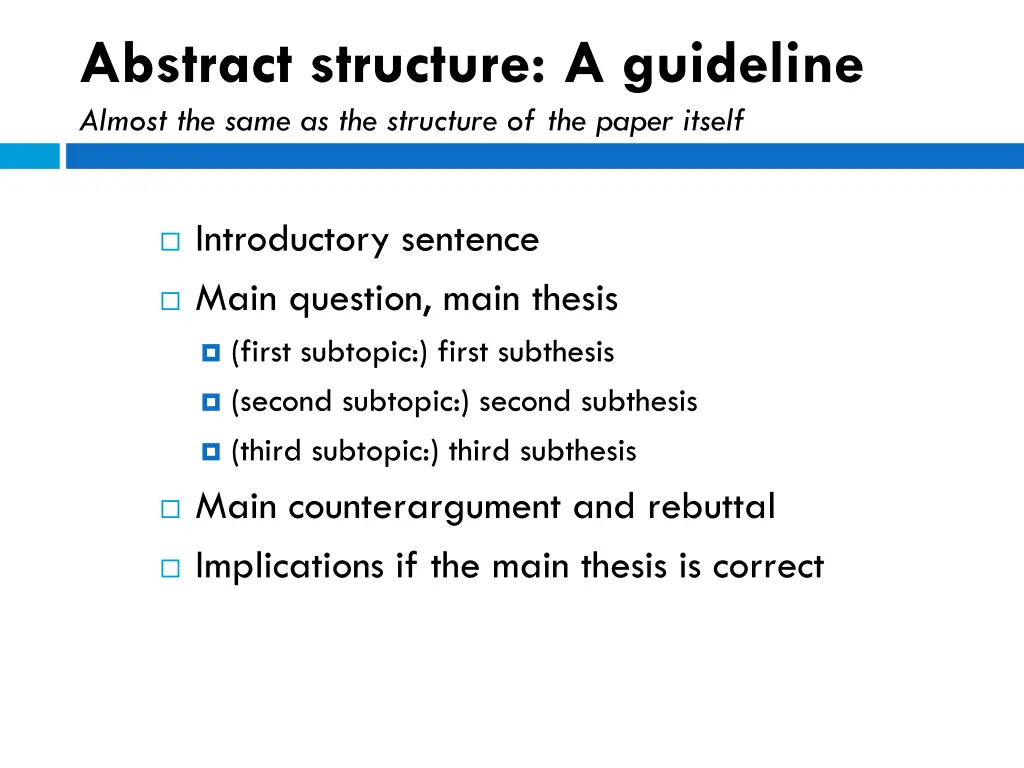 abstract structure a guideline almost the same