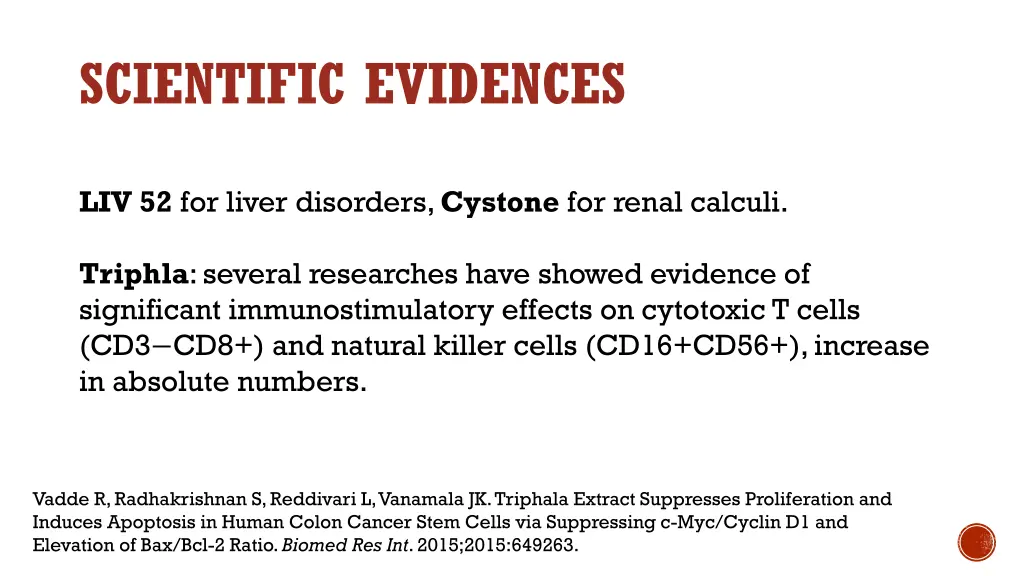 scientific evidences