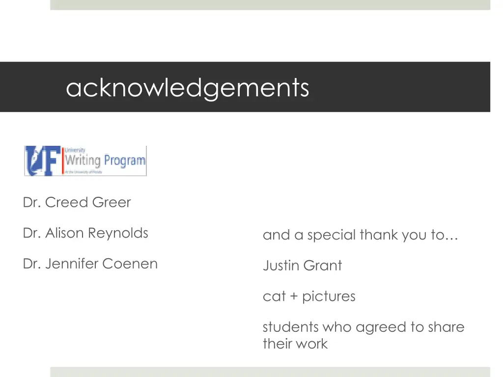 acknowledgements