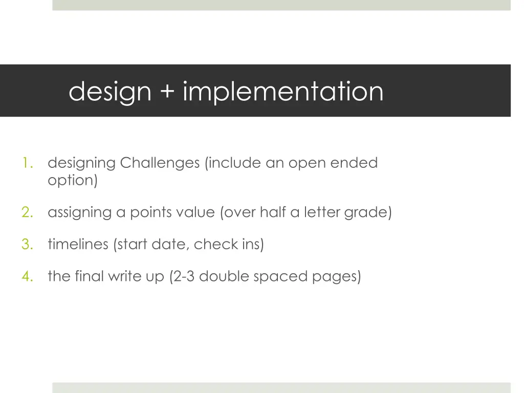 design implementation