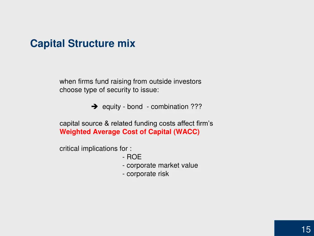 capital structure mix 1