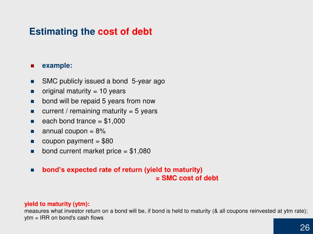 estimating the cost of debt 2