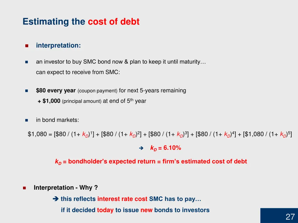 estimating the cost of debt 3