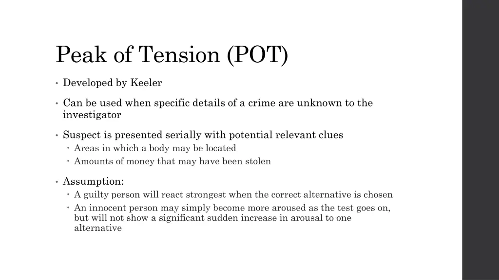 peak of tension pot