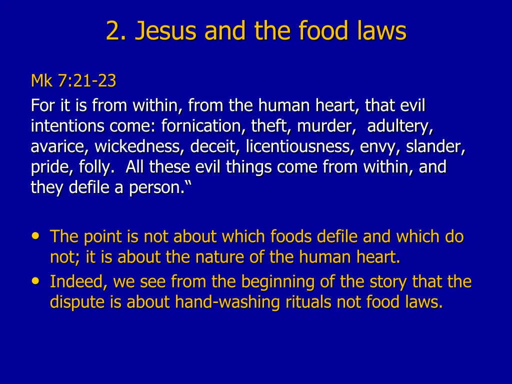 2 jesus and the food laws 6