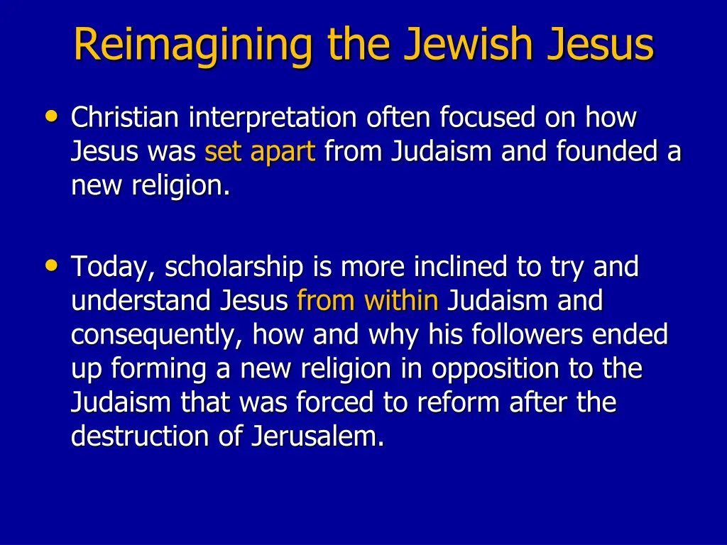 reimagining the jewish jesus 2