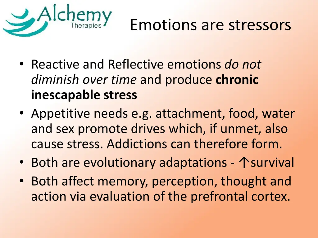 emotions are stressors