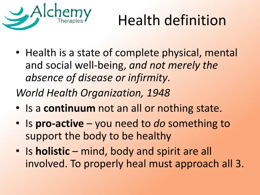 health definition