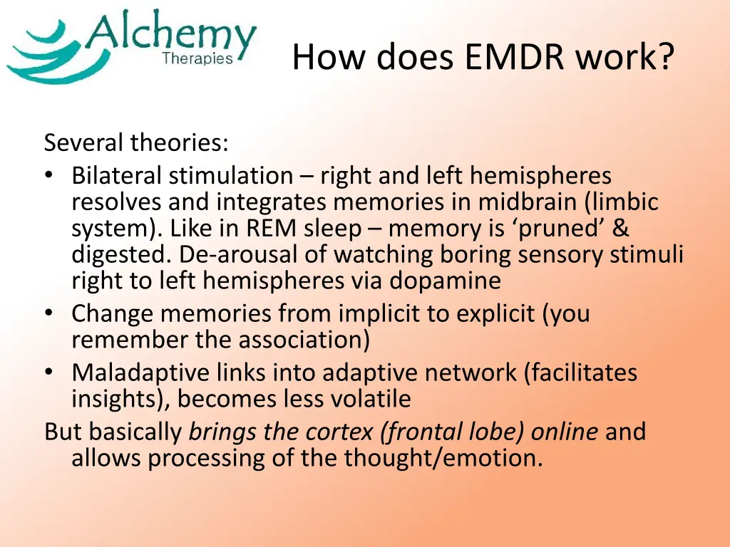 how does emdr work