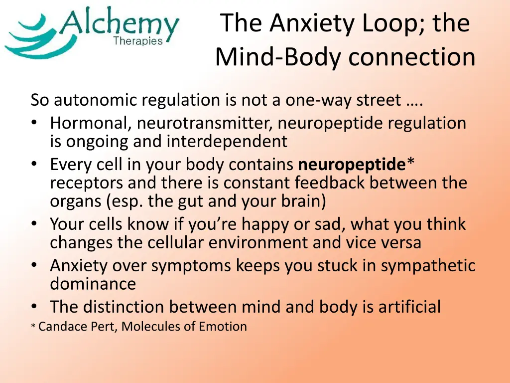 the anxiety loop the mind body connection