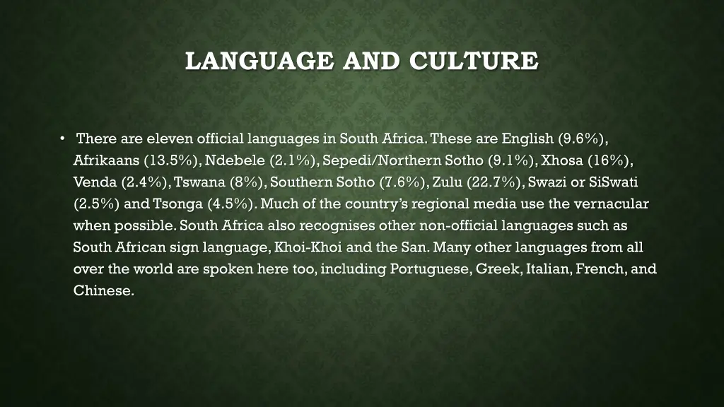 language and culture