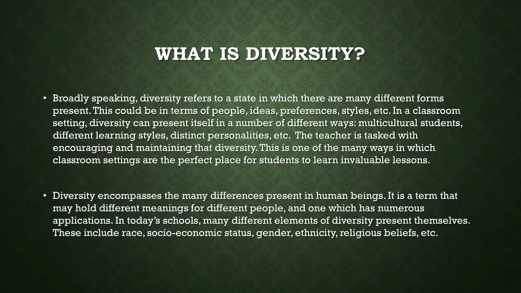 what is diversity