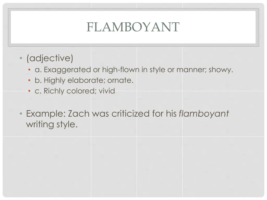 flamboyant