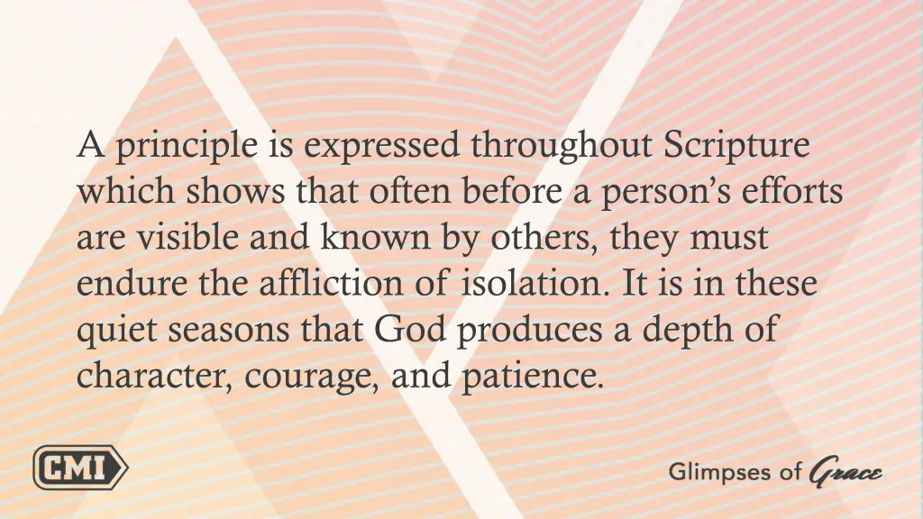 a principle is expressed throughout scripture