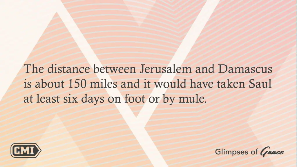 the distance between jerusalem and damascus