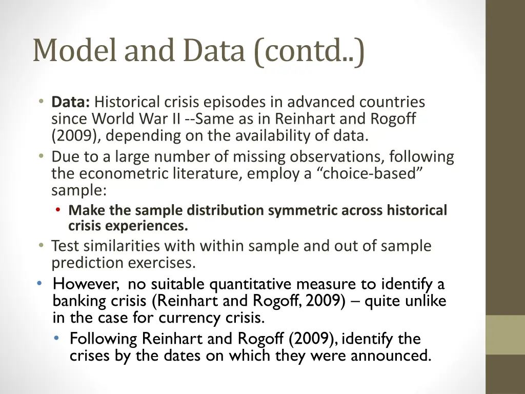 model and data contd 4