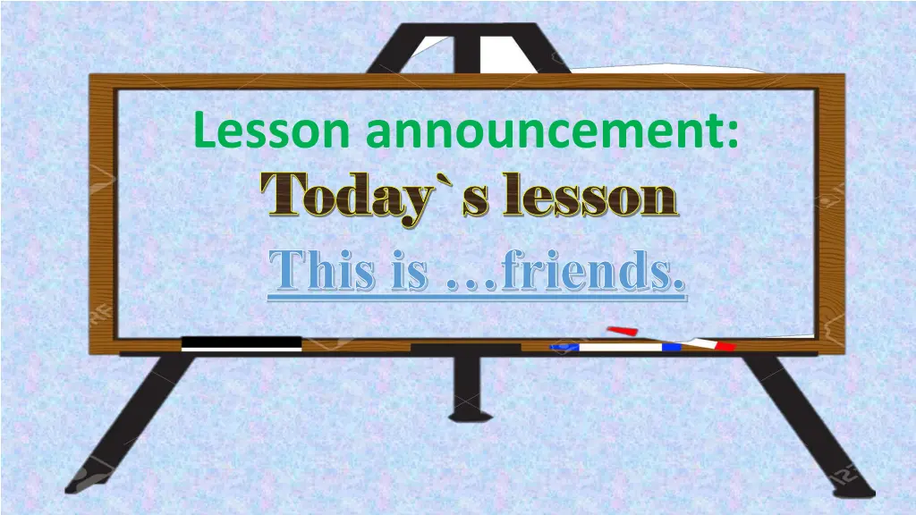 lesson announcement