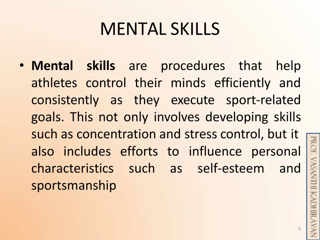 mental skills